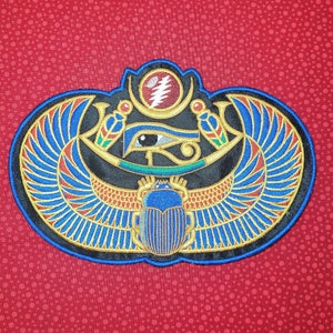 Patch termocolante artesanal egípcio do Grateful Dead