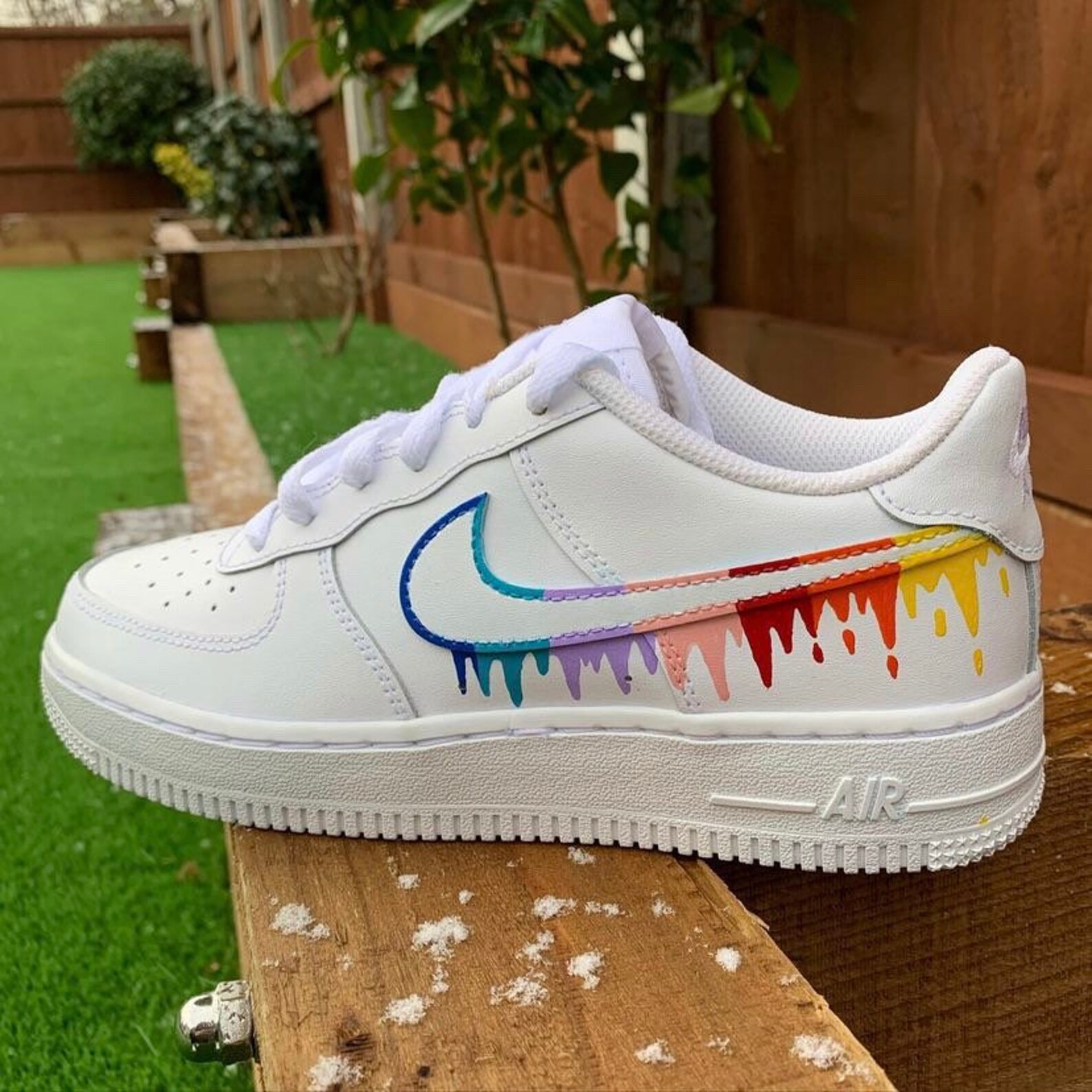 custom air force 1 rainbow