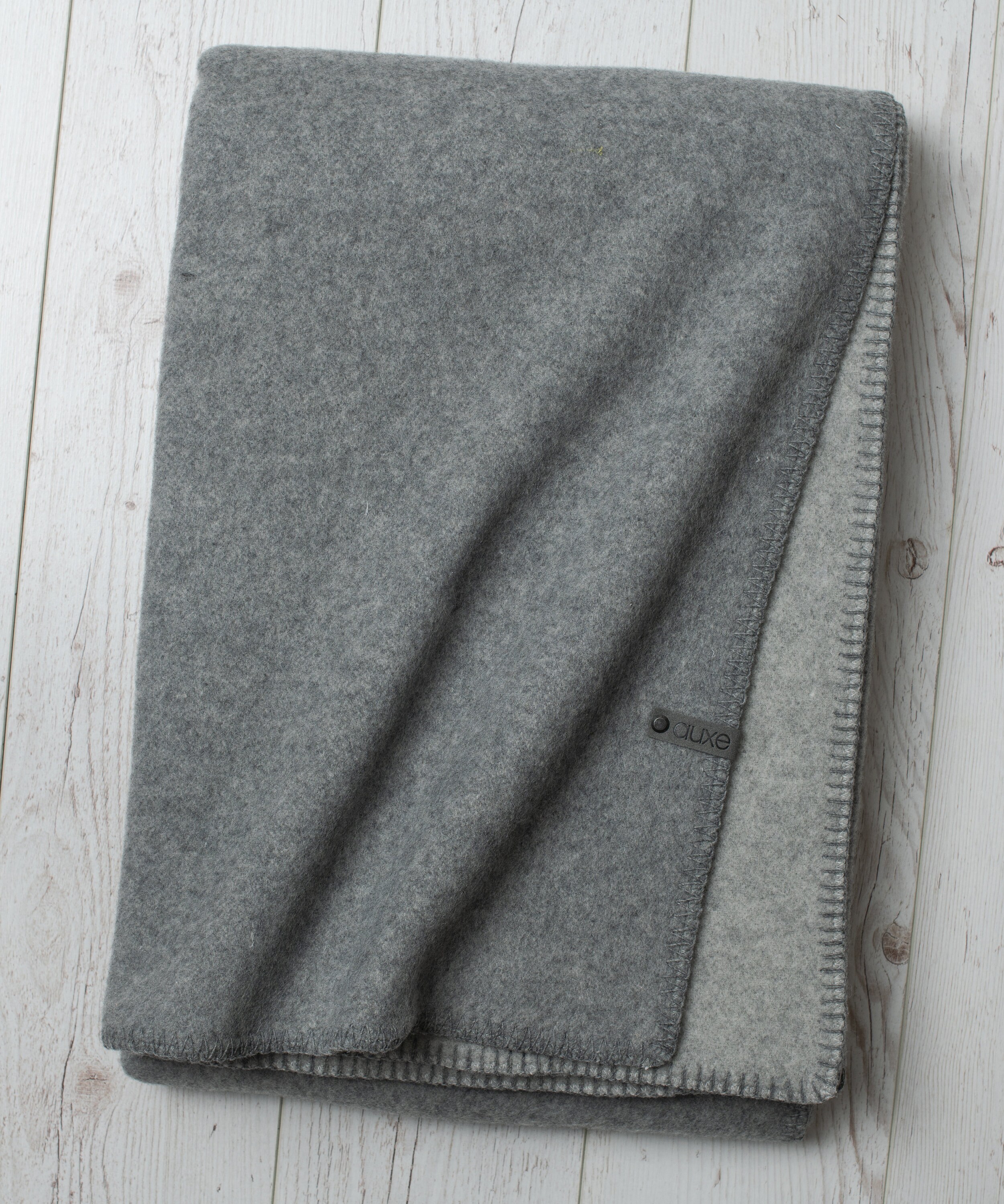 Merino Wool Blanket Double Sided Dark Grey and Light Grey Etsy