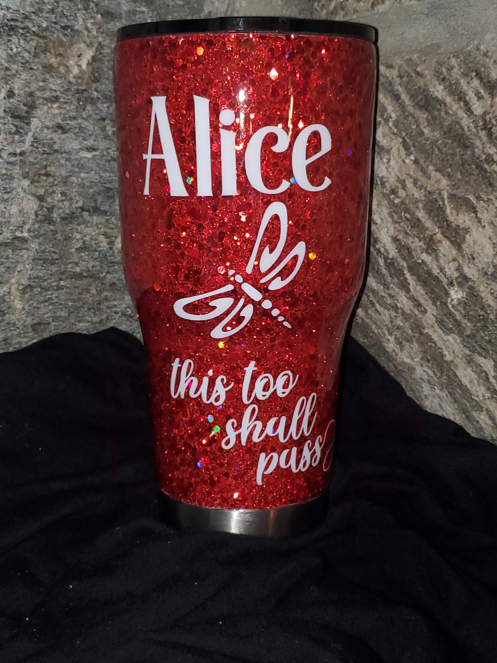 Custom Glitter Epoxy Tumblers peek a boo and promotional Etsy