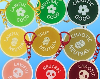 D&D Alignment Keychains