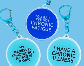 Chronic Pain Illness Fatigue Keychains