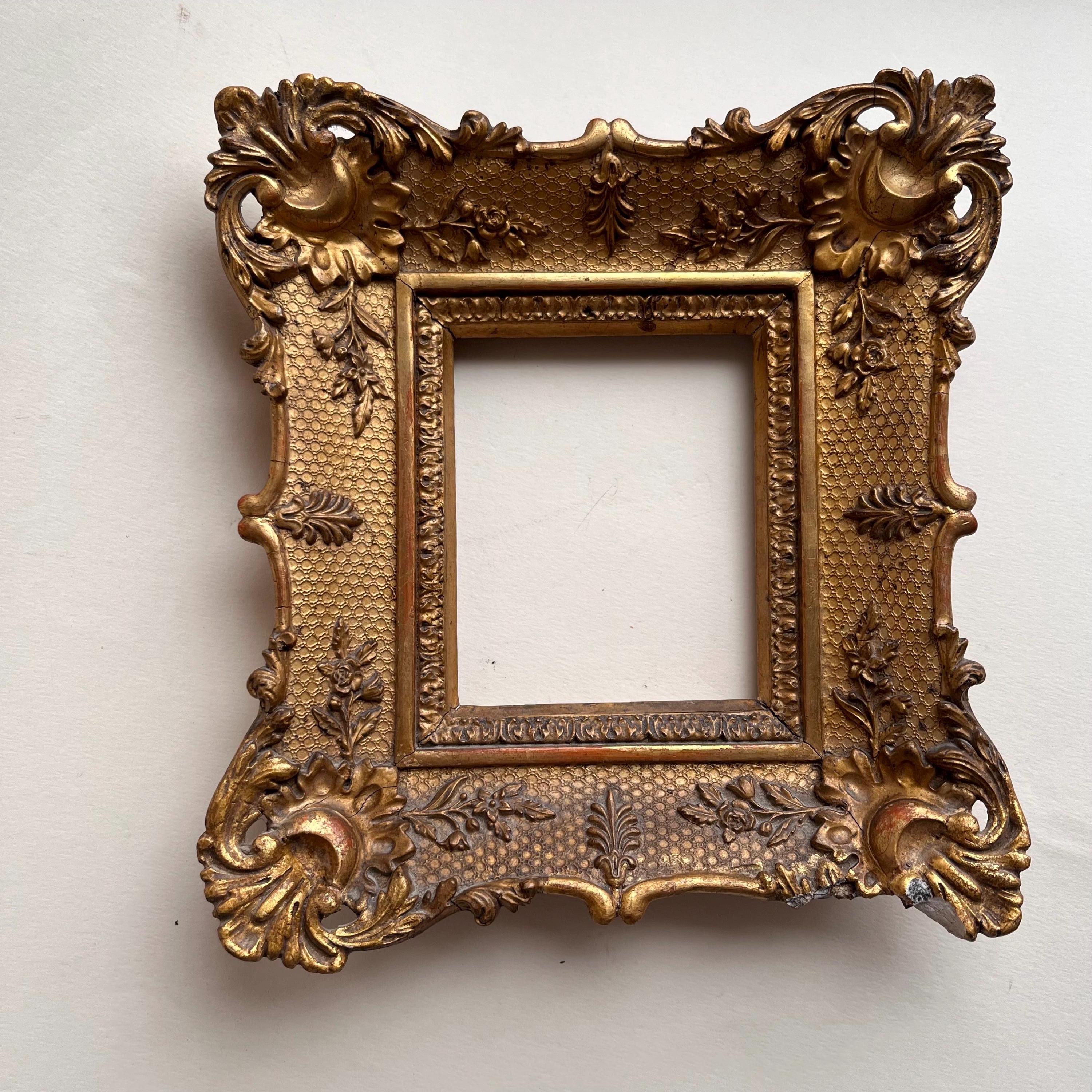 Frame, Florentine Style Wooden Frame in Wood and Plaster. Decorative ...