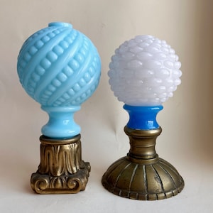 Antique Finial. Pine cone decorative Finials.  Art Nouveau knob decoration. Liberty glass acorn finial. French liberty home decor.