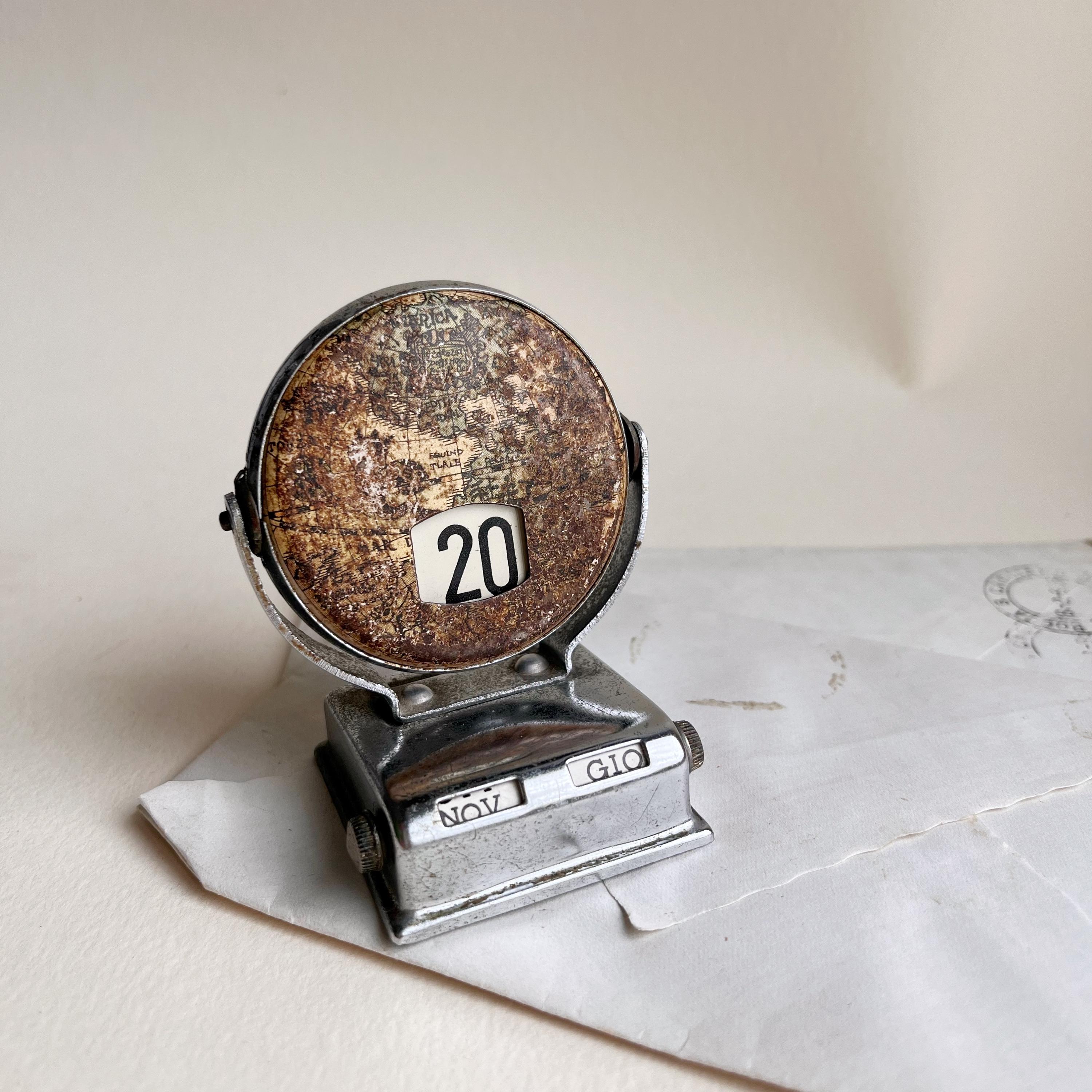 Vintage Metal Perpetual Flip Calendar - Etsy