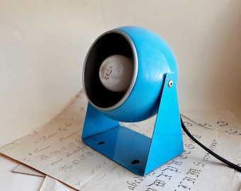 Vintage Space Age wall and table lamp. Space age table lamp. Colorful lamp from the 70s. 70s bedside lamp. Modern antique.