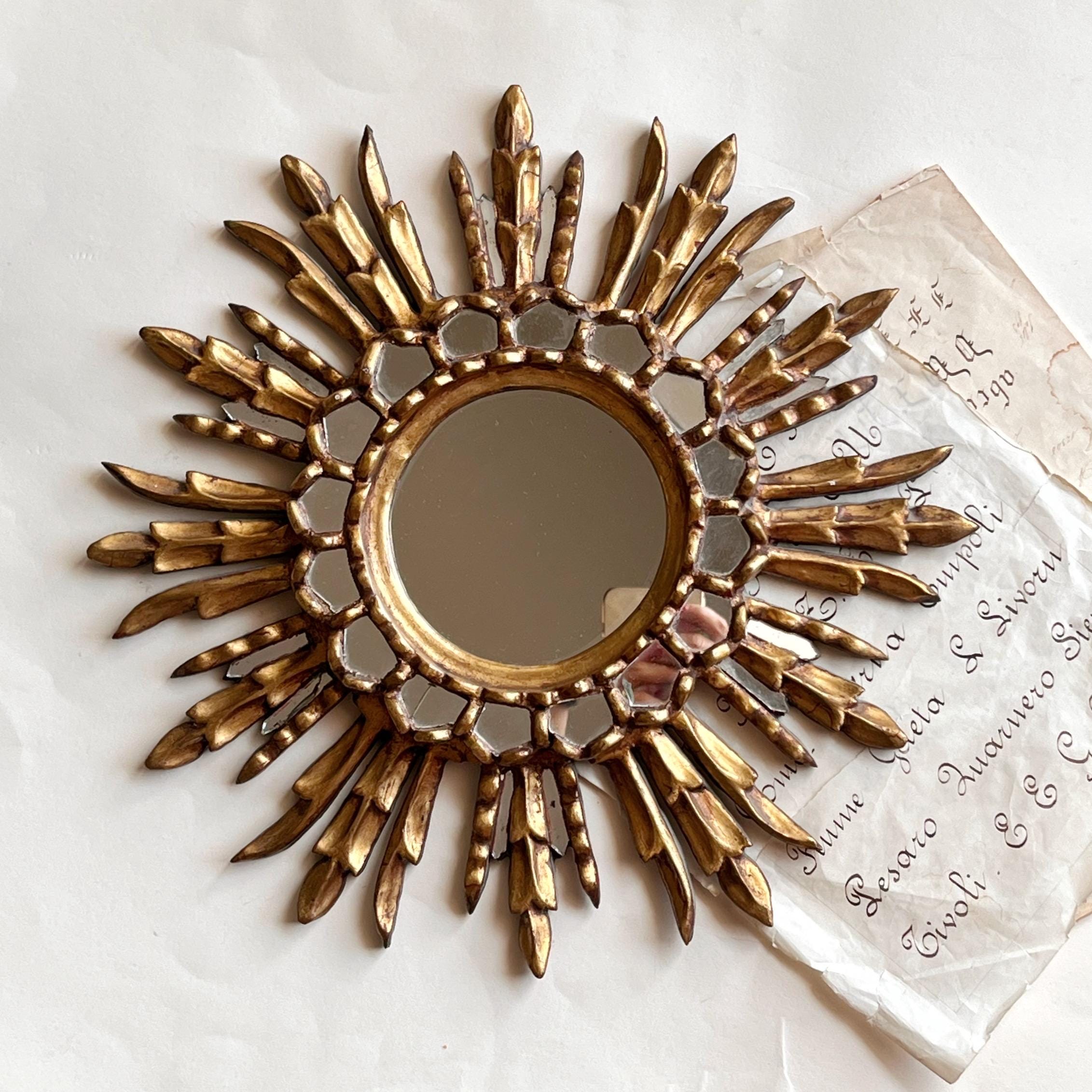 Italian Sunburst Mirror. Sunburst Mirror.Vintage Sunburst Mirror.Vintage Sunburst Mirror.