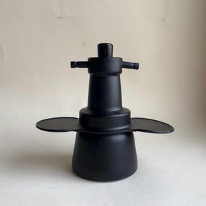 2 cup moka coffee maker matt black. Italian Espresso coffee maker. Two cup aluminum coffee maker. Rapid coffee machine made in Italy.