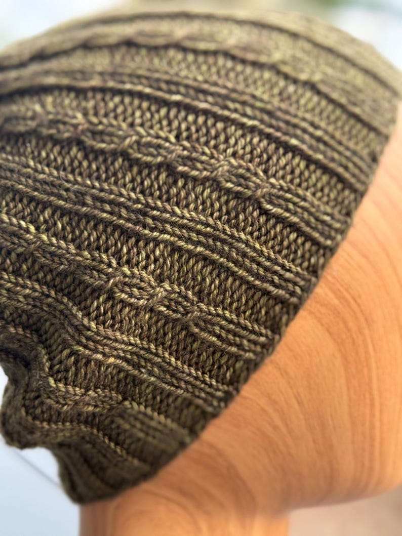 Cable Rib Beanie Knitting Pattern – DK Weight Hat (PDF Pattern) - Etsy