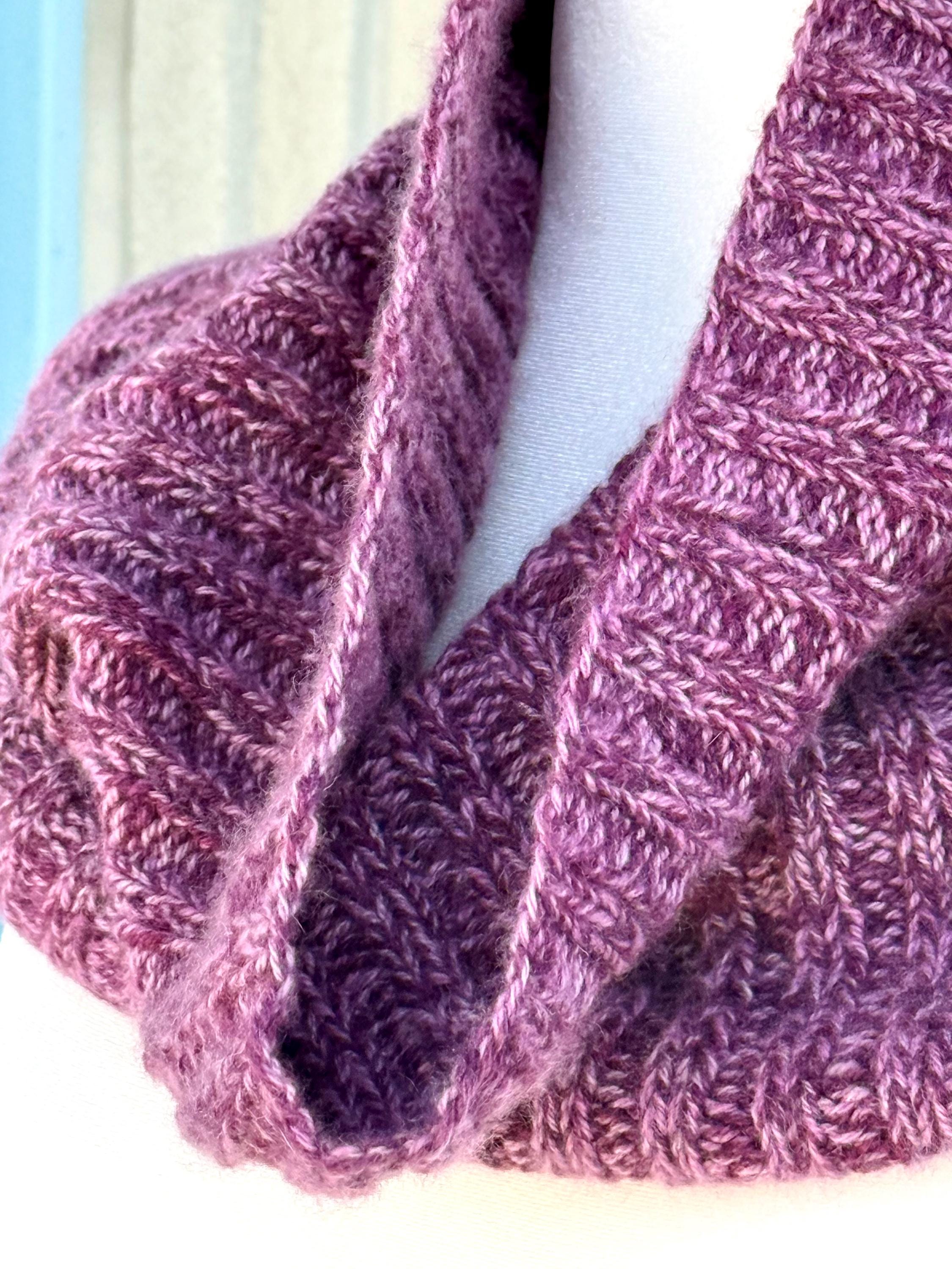 Split Rib Cowl Knitting Pattern – Pine Street Cowl – Fingering or Lace ...