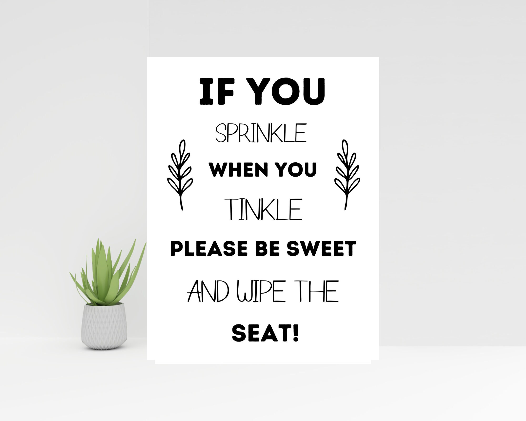 funny bathroom quote decor print printable digital download etsy