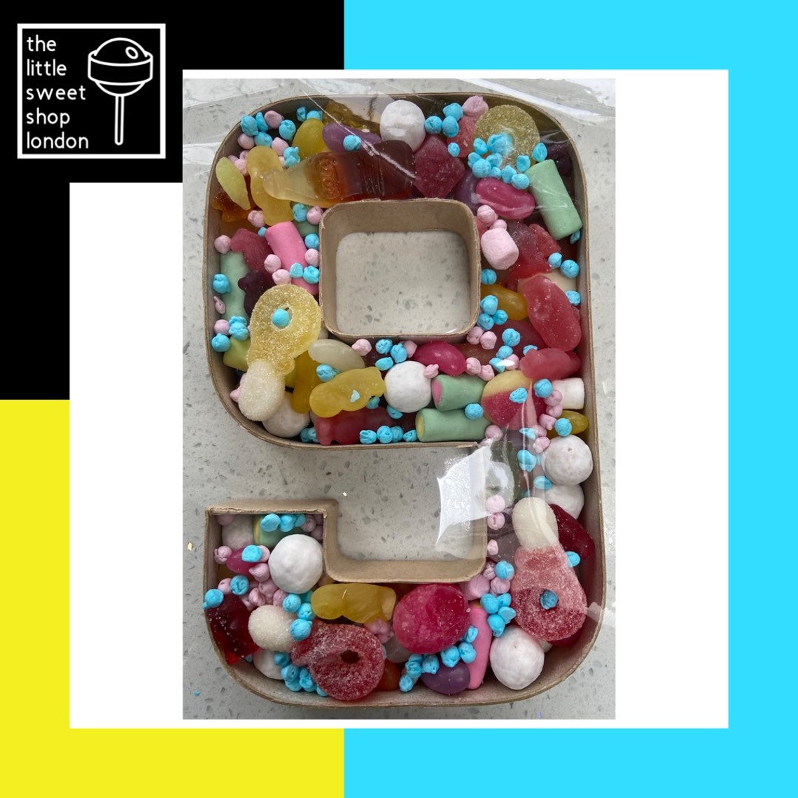 Numbers filled with sweets Etsy