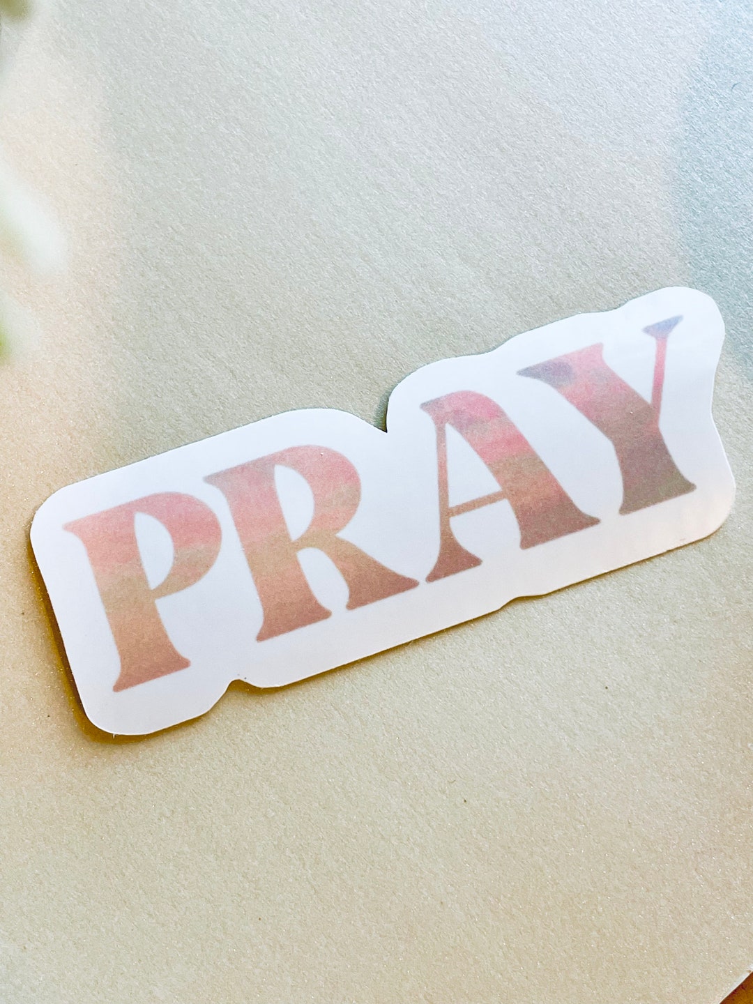 Pray Sunset Sticker Faith Sticker Uplifting Sticker Gift for Her ...