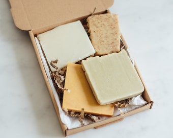Handmade Soap Scrap Box, Vegan Soap Off Cuts, Zero Waste Soap Gift, Natural Soap Ends, Mini Letterbox Soap Gift, Sample Pack, Palm Oil Free