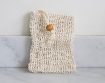 Bolsa de jabón natural, bolsa de sisal, bolsa de jabón, regalo ecológico para amantes del jabón, bolsa de jabón exfoliante, regalo de jabón sostenible