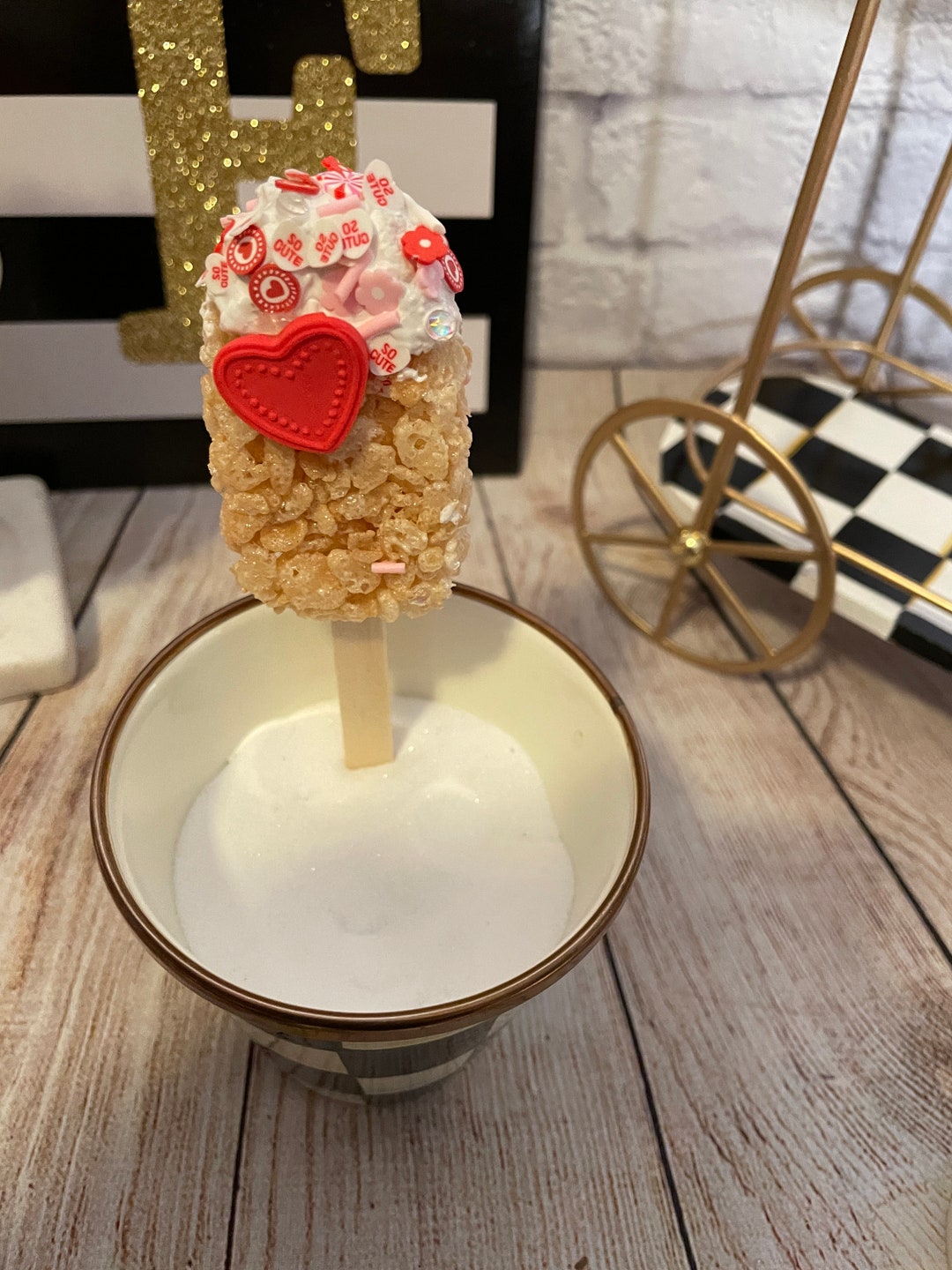 Fake Rice Krispies on a Stick Fake Bake Photo Prop Faux Bake Etsy