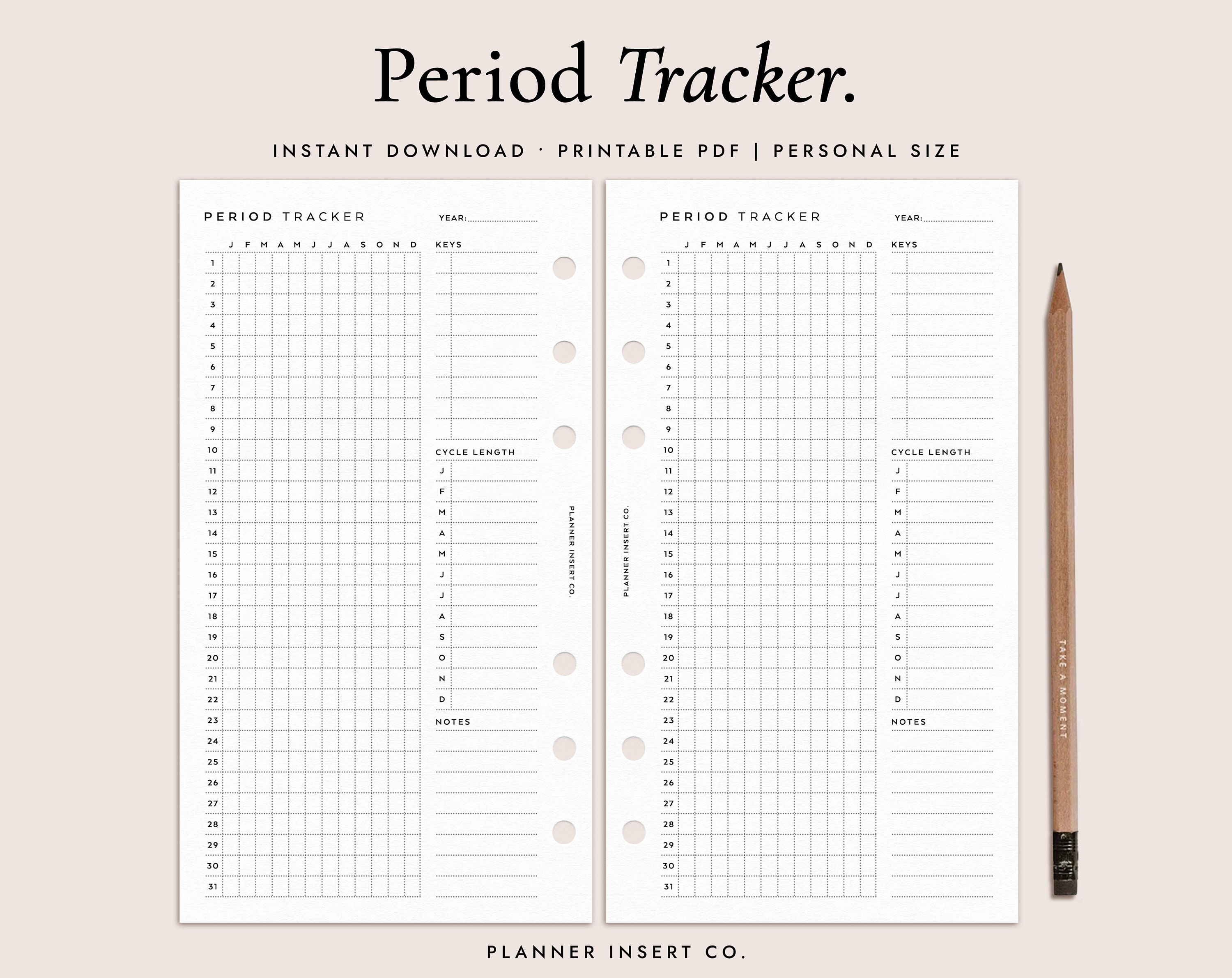 Customizable Gift Planner Inserts