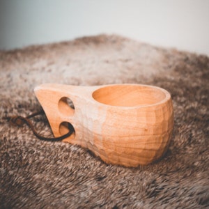 Wooden Kuksa Coffee Cup for Coffee and Tea