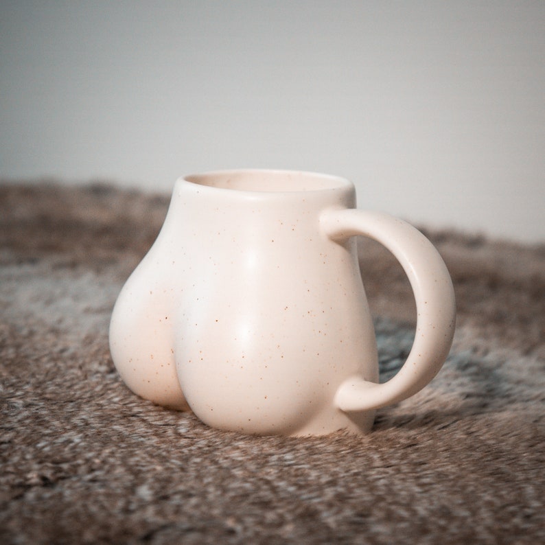 Ceramic butt mug Warm Tones image 6