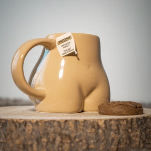 Ceramic butt mug Warm Tones image 1