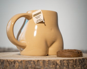 Ceramic butt mug - Warm Tones