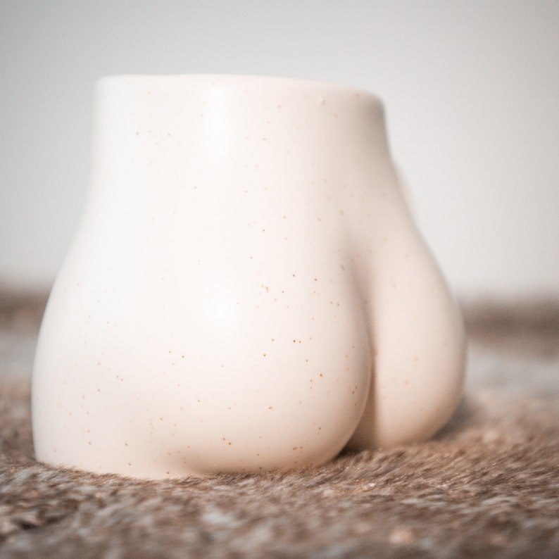 Ceramic butt mug Warm Tones image 7