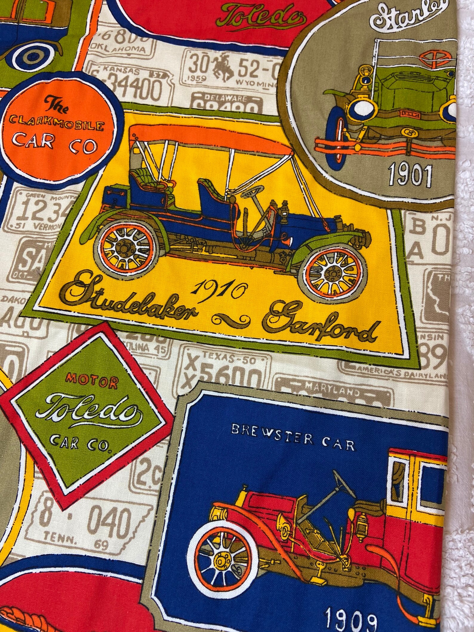 Vintage Automobile Upholstery Fabric Classic Cars Studebaker Etsy