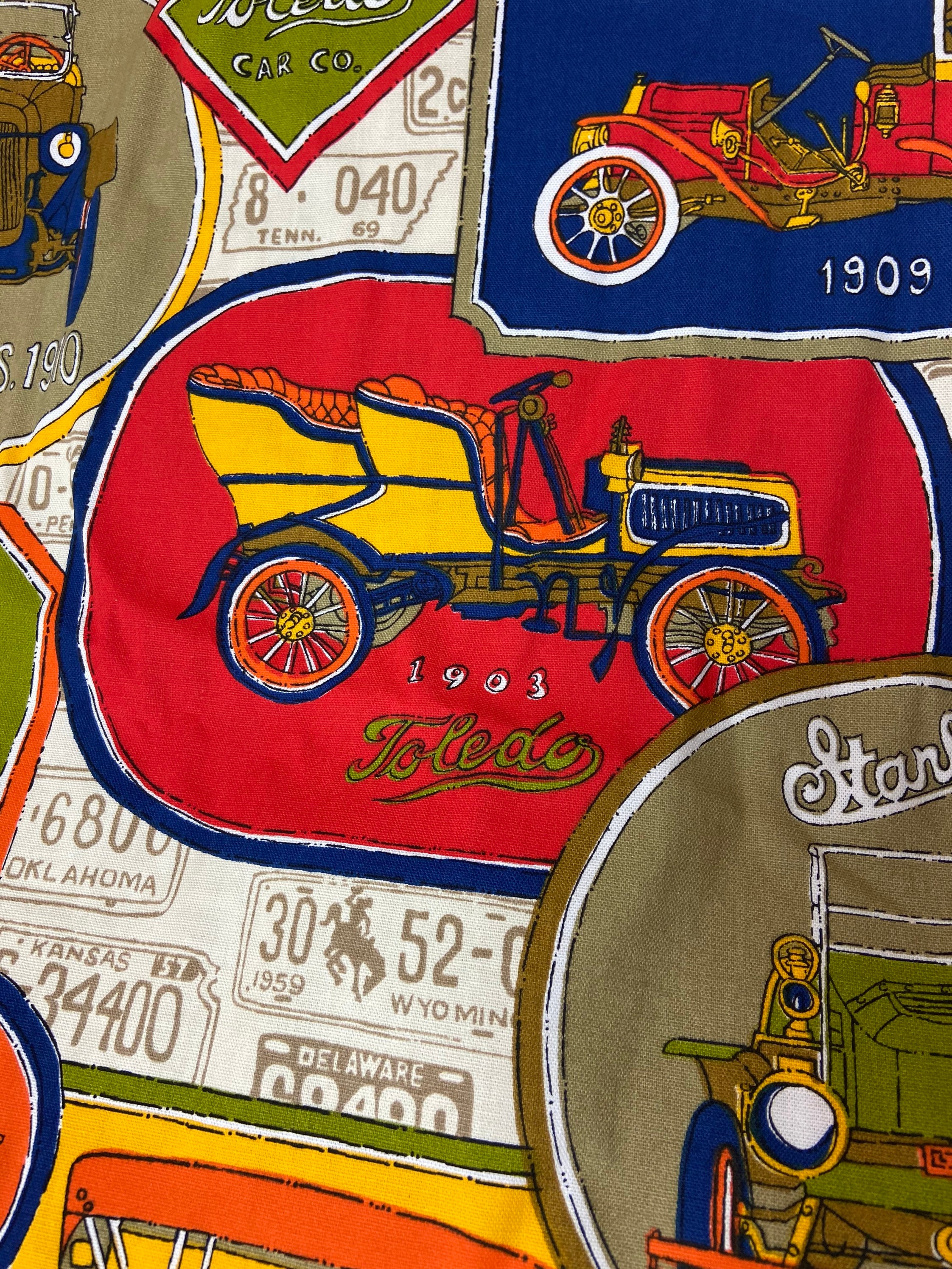 Vintage Automobile Upholstery Fabric Classic Cars Studebaker Etsy