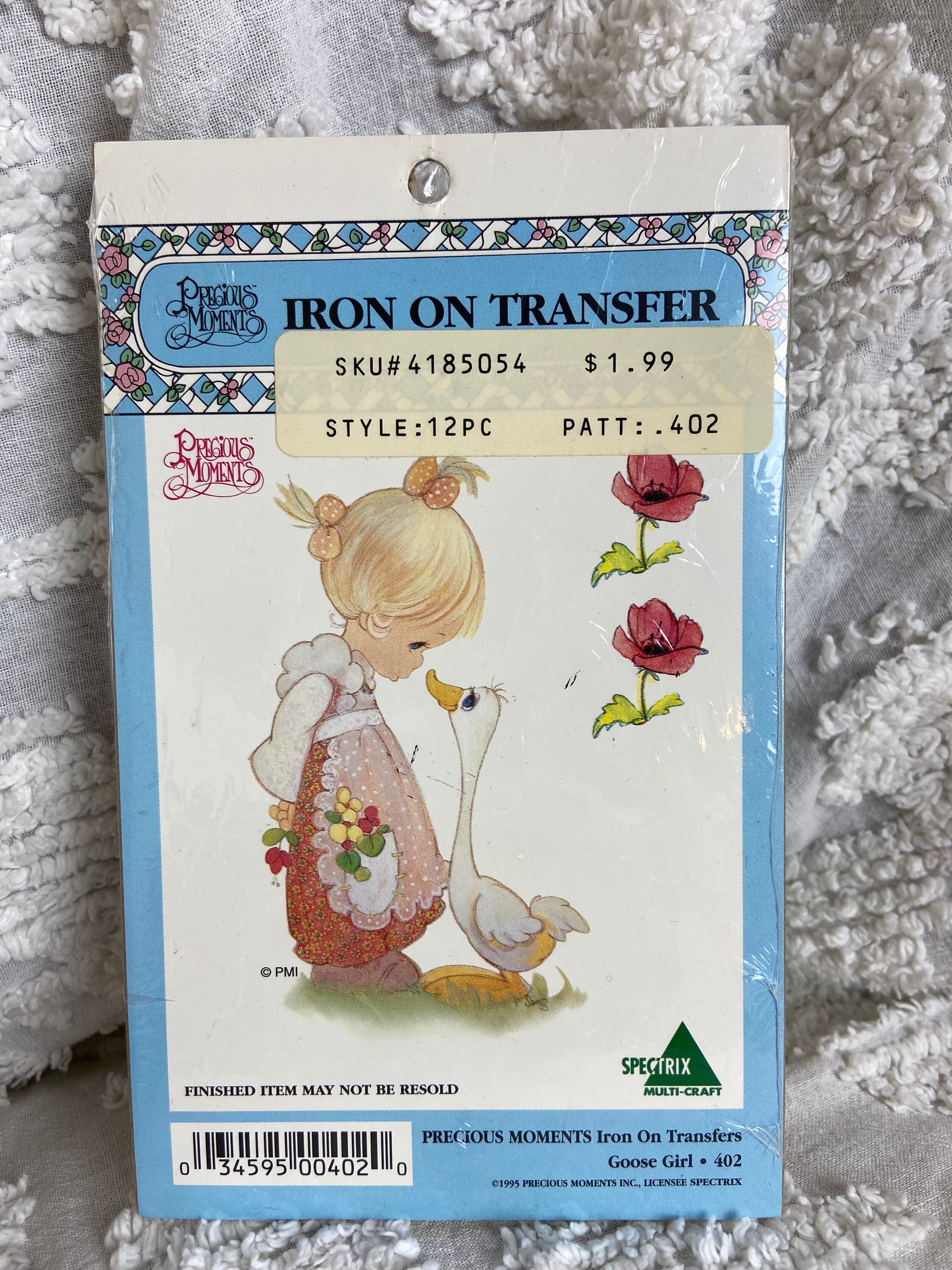 Vintage Precious Moments Goose Girl Iron On Transfer 402 Etsy
