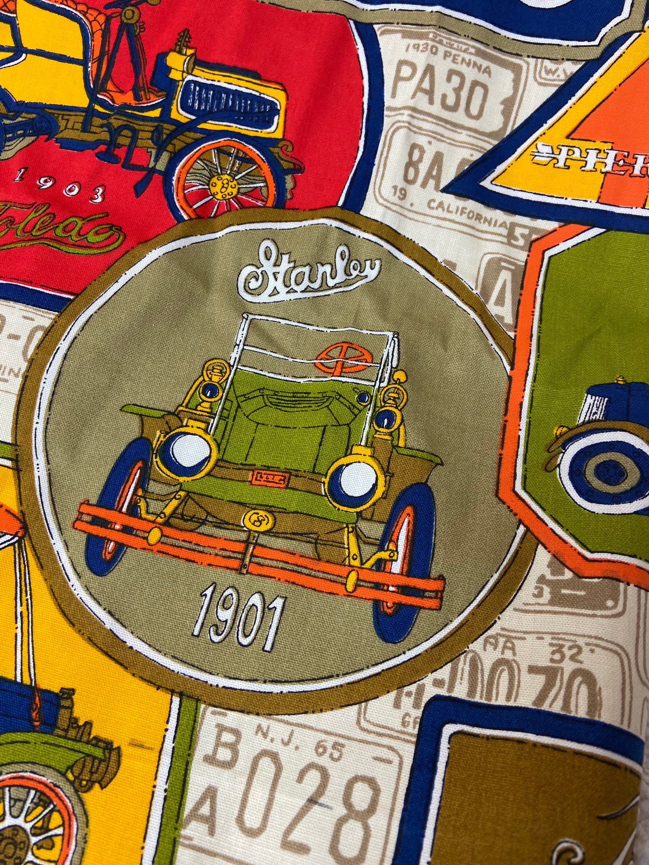 Vintage Automobile Upholstery Fabric Classic Cars Studebaker Etsy