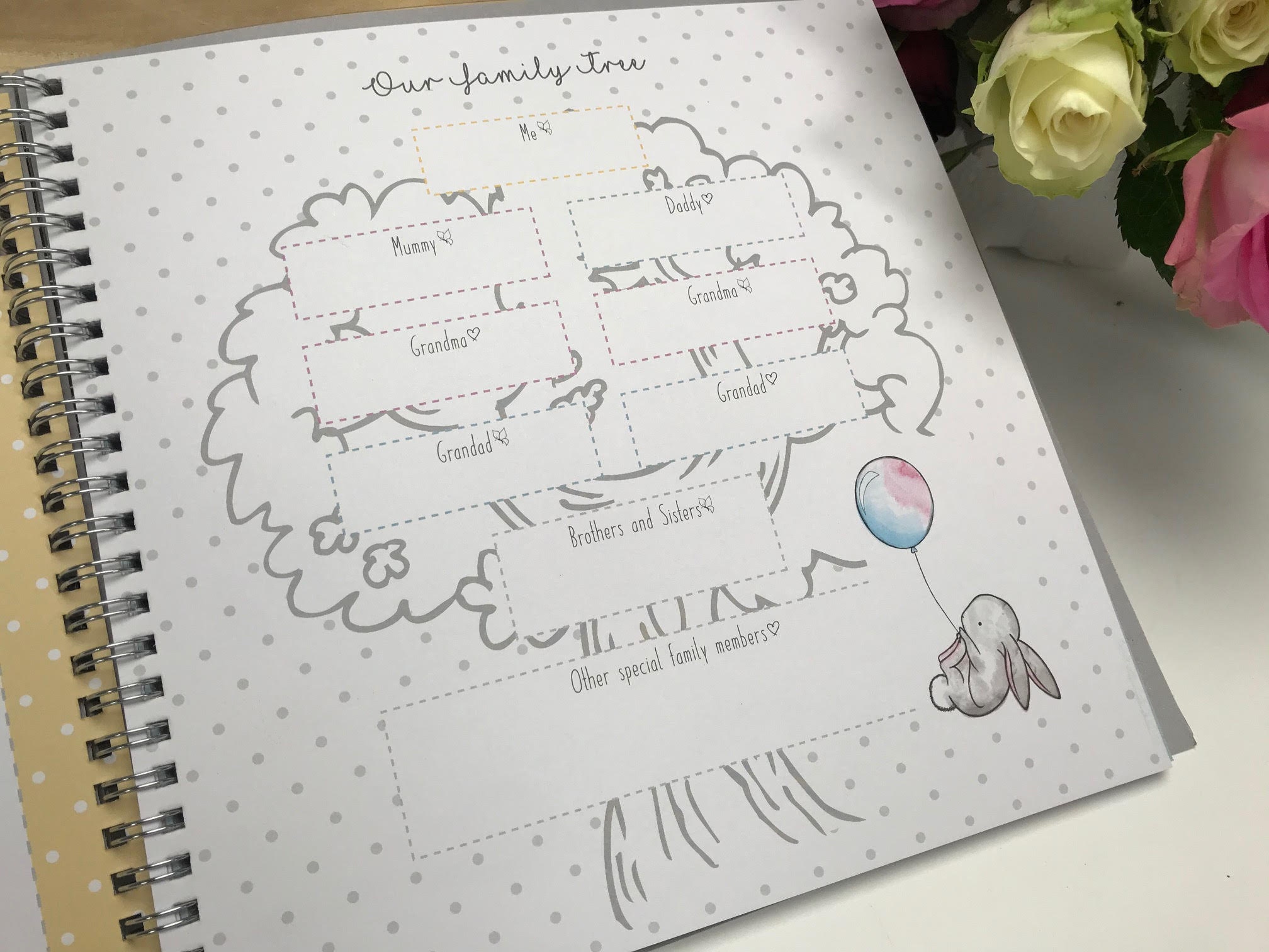 Baby Record Book Personalised Hello Baby My First Year Etsy UK