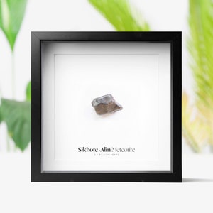 Sikhote-Alin Meteorite Real Authentic Space Meteor Frame Wall Hanging Display Home Decor Secret Santa Christmas Gift Idea