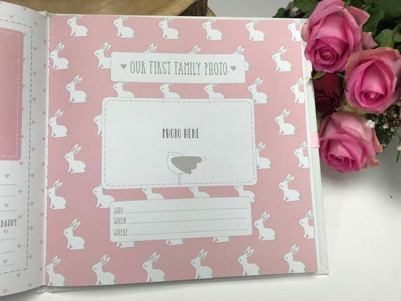 Baby Record Book Baby Boy Baby Girl Personalised Petit Cheri Etsy UK