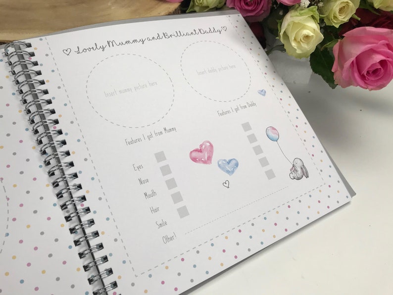 Baby Record Book Personalised Hello Baby My First Year Etsy UK