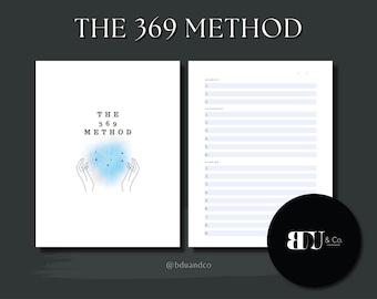 The 369 Method Printable Template (PDF)