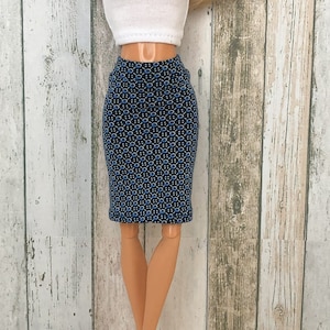 Tube Midi Skirt for Doll | Clothes for dolls