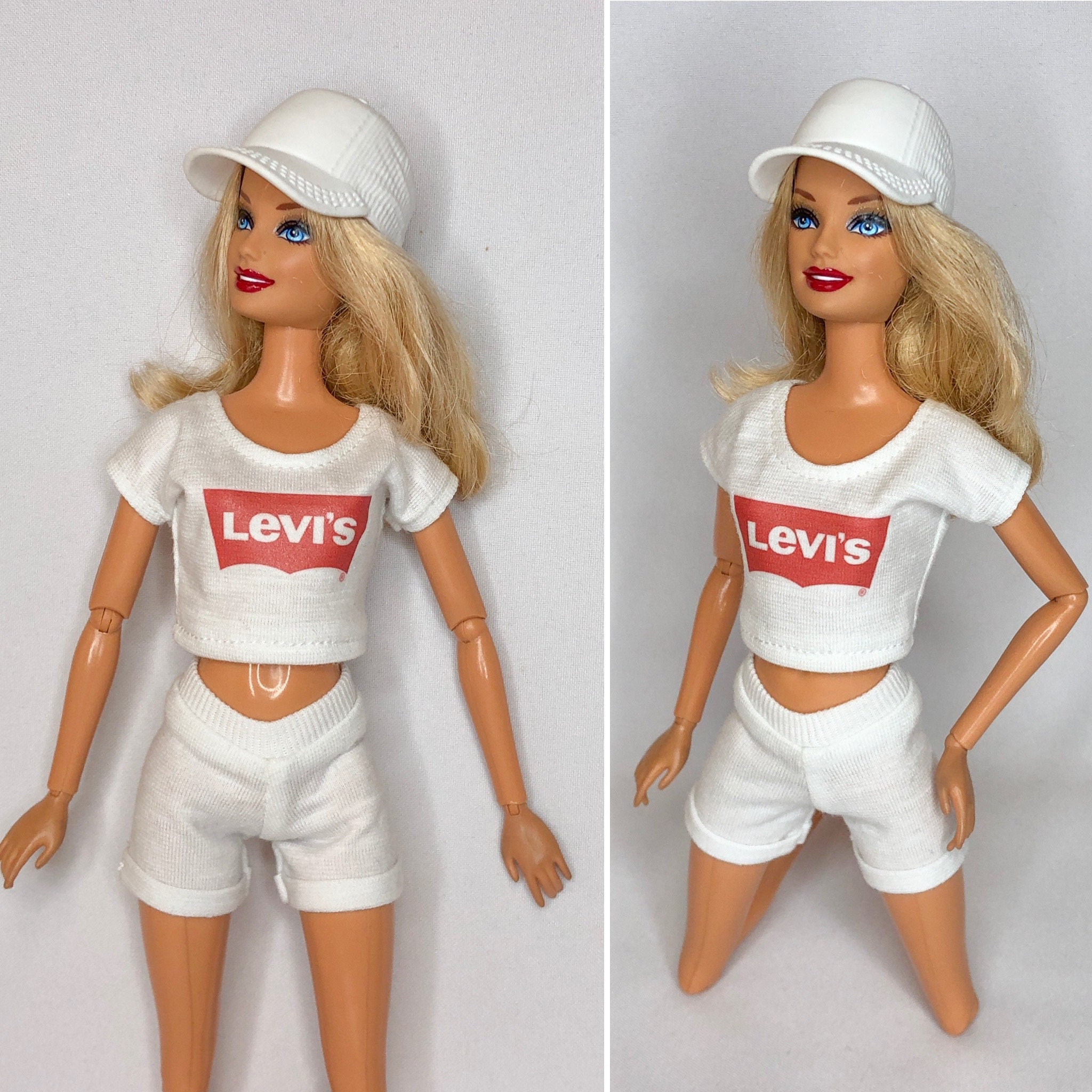 Barbie doll with clothes set clearance