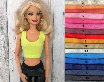 Basic Tank Top for Dolls, Doll Clothes 1/6-scale 11,5-inch