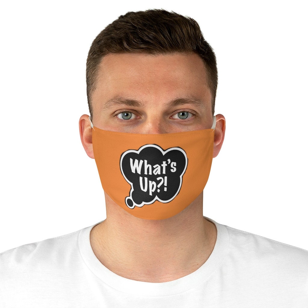 What's Up Face Mask Funny Mask Gift One Size Unisex Two Etsy