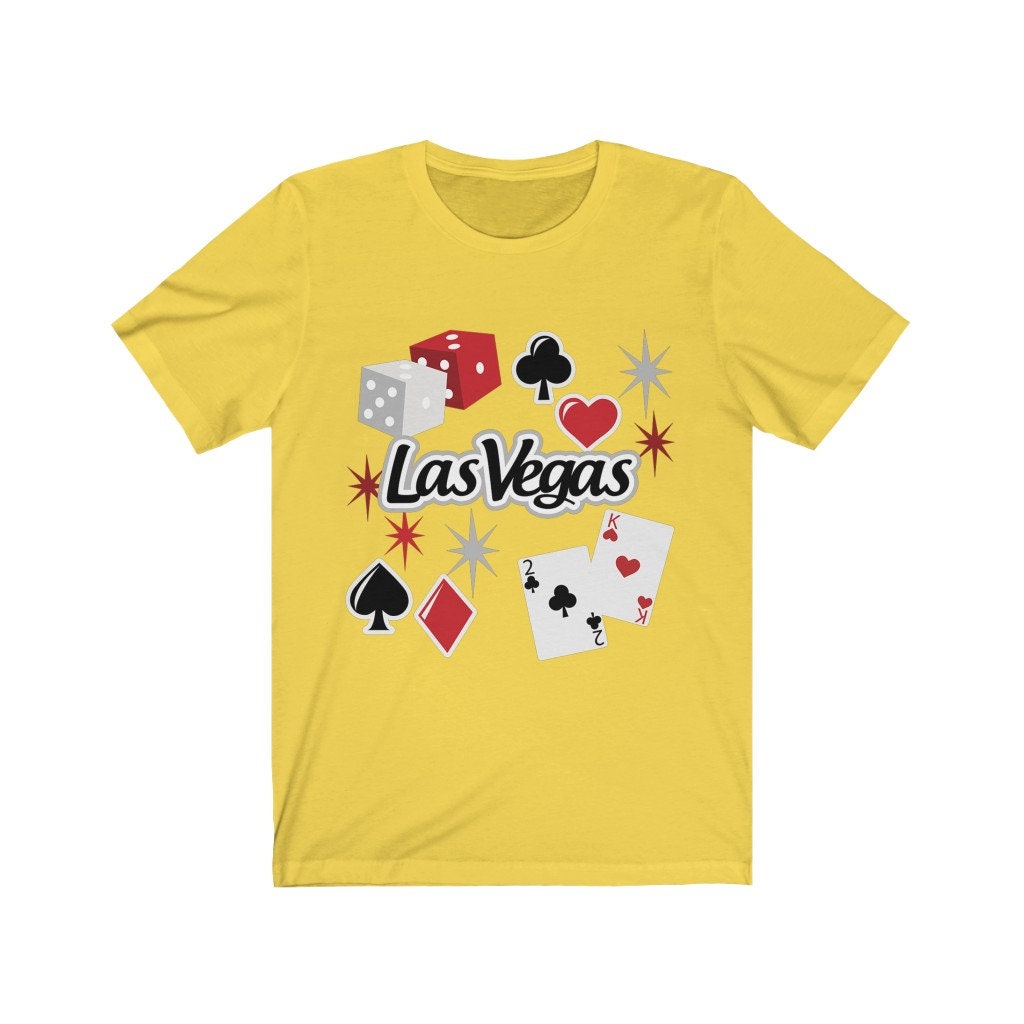 Las Vegas Men Cotton TShirt/ Casino Shirt/ Unisex/ Colorful Etsy