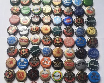 150 Assorted beer caps from South Africa