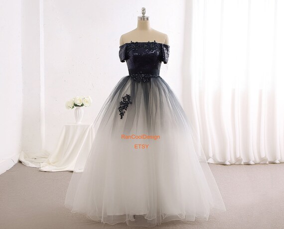 strapless open back dress Princess White Tulle A-Line Sweetheart Prom Dress with Sash-Pgmdress US8 / Custom Color