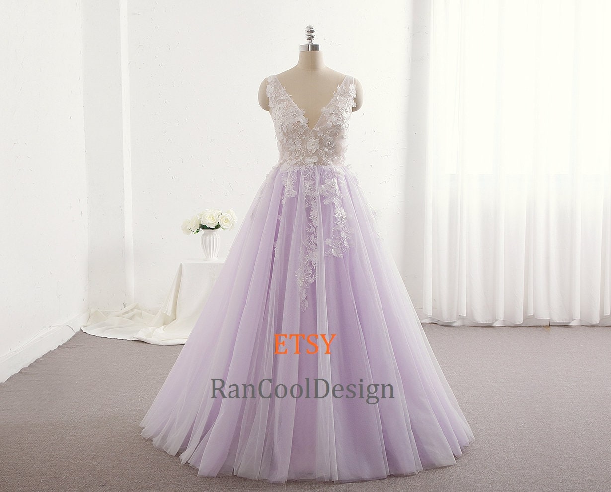 Lilac Prom Dress Long Formal Dress 