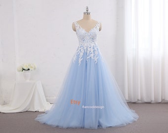 Blue and white sweet 16 sale dresses