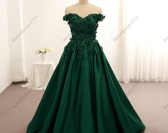chinese dress ladies Alaina Sheath Dark Green Sequined Lace Homecoming Dress – Newinlook main image 1