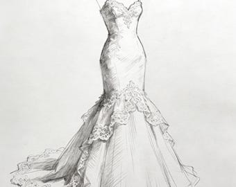 Maßgeschneidertes Brautkleid nach Wunsch, Brautkleid nach Maß