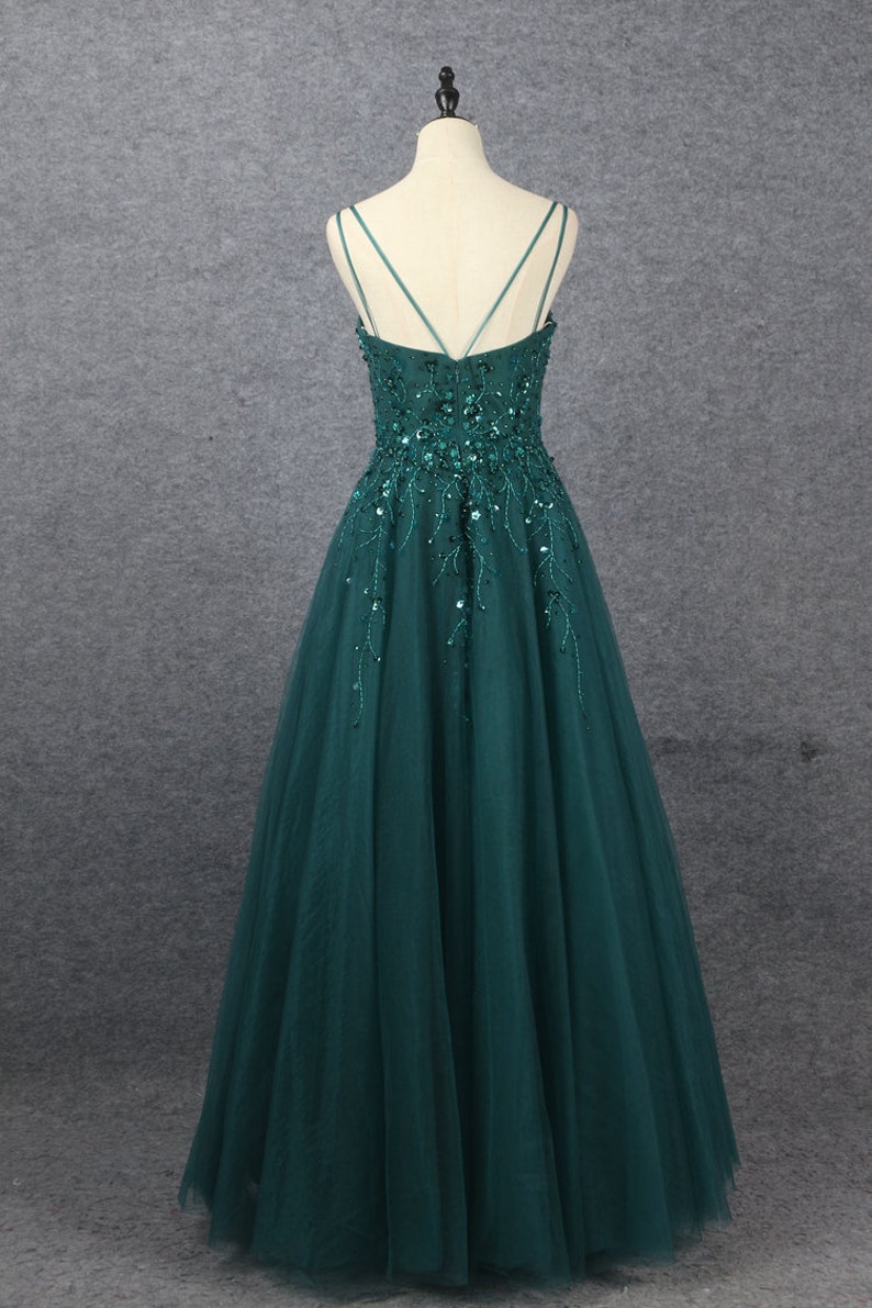 Deep Green Prom Dress 2023 Evening Dress Graduation Party Etsy