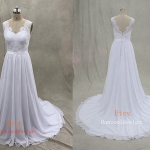 Simple Chiffon BeachWedding Dress Bride Dress Beach Bridal Gown Dresses For Brides