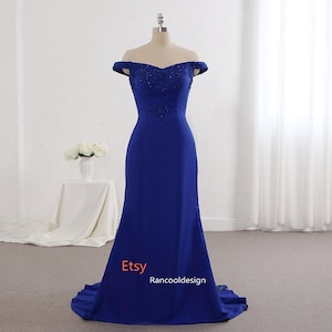 Prom Dress Mermaid Royal Blue - Etsy
