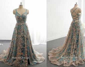 Sparkly Lace Prom Dress Cross Back Wedding Dress Formal Dress Girl Graduation Party Dress For Women Birthday Dress Long Homecoming Dress
